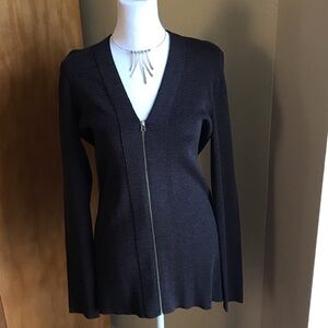 Saks Fifth Avenue Charcoal Knit Sweater